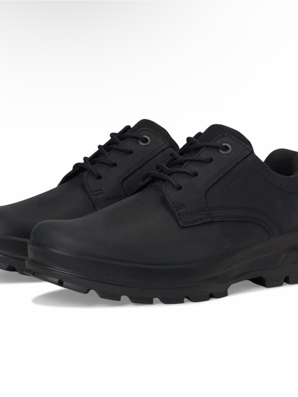 ECCO Men's Rugged Track Low Hydromax Matte Black Hiking Shoes - Size 46 12-12.5